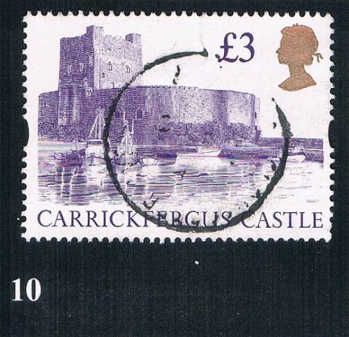 Great Britain 1447A Used Carrickfergus Castle CV 3.00 (BP0010)