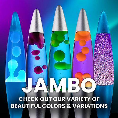 JAMBO 16" Beautiful Lamp- The Upgraded Motion Lamp- Blue with Yellow/Green Wa...