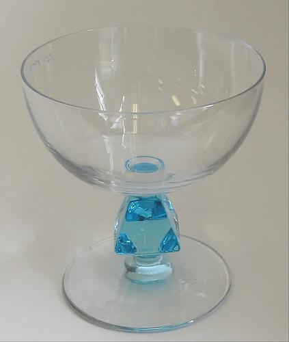 Bryce Aquarius dessert blue Crystal 2 piece's