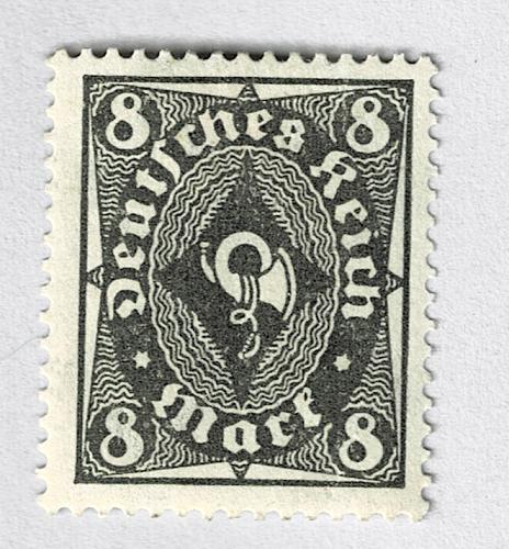 Germany 190 Post horn olive green 1921MLH (BP90932)