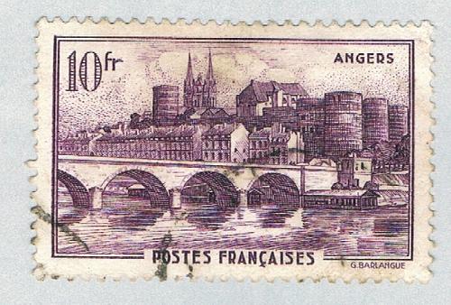 France 421 Used View of Angers 1941 (BP57002)