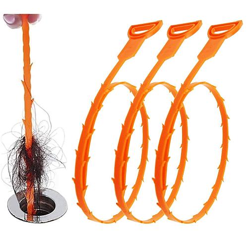 Forlivese Drain Snake Drain Clog RemoverHair snake Tool Drain Opener sink sna...