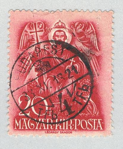Hungary 518 Used St. Stephen enthroned 1938 (BP84303)