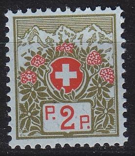 SCHWEIZ SWITZERLAND [Porto C] MiNr 0002 II ( **/mnh )