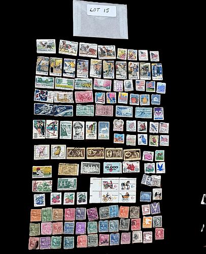 120 all different US used stamp lot with sets Free shipping