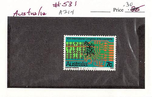 Australia 531 Used Computer Circuts 2 1972 (SC0_622)