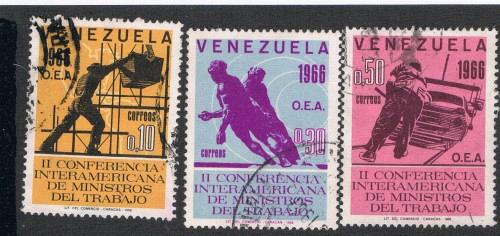 Venezuela 902;904;906 Used 2nd Conference al Ministers CV .80 (V0314)