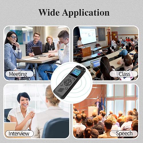 Hubotowin Digital Voice Recorder 64GB Voice Activated Recorder Audio Recorder...