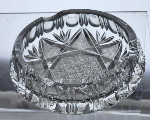 Cut glass ashtray crystal