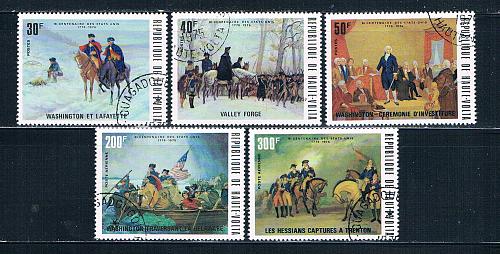 Burkina Faso 365-67;C209-10 Used set American Revolution 1975 CV 4.15 (HV0106)