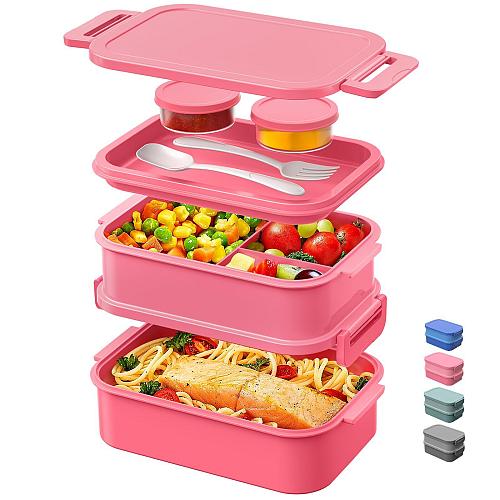 DaCool Adults Bento Box Lunch Box - Stackable All-in-One Leakproof Bento Lunc...