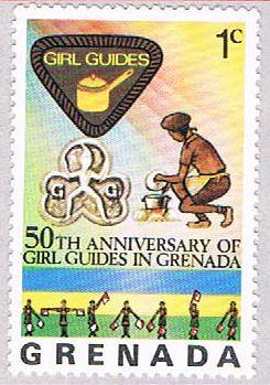 Grenada 725 MLH Girl Guide Emblen 1976 (BP35521)