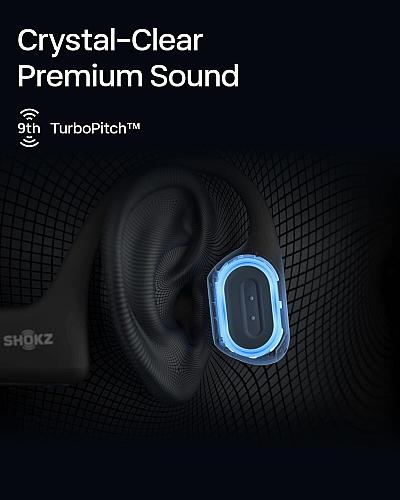 SHOKZ OpenRun Pro Mini- Open-Ear Bluetooth Bone Conduction Sport Headphones S...