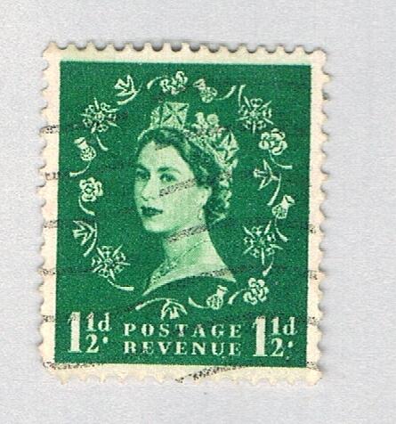 Great Britain QEII green 1.5d 1 (AP136723)