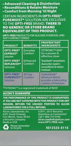 Opti-Free Puremoist Multi-Purpose Contact Lens Cleaning and Disinfecting Solu...