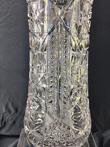 Abp Pitcher American Brilliant Period Cut Glass Antique J