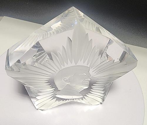 JIMMY Carter paperweight, Star shaped 24% lead crystal limited edition