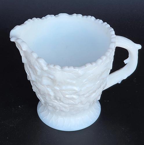 Westmoreland Bramble Maple milk Glass sugar and creamer