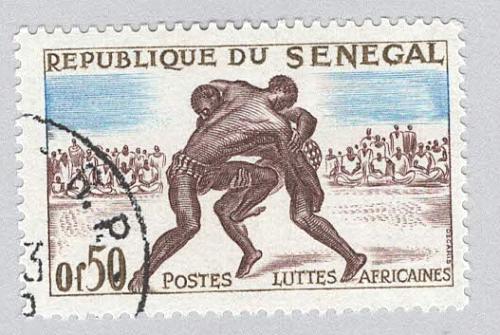 Senegal 202 Wrestlers 1961 Used 2 (BP95313)