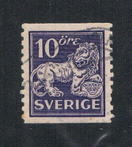 Sweden 119 Used Heraldic Lion (S0362)