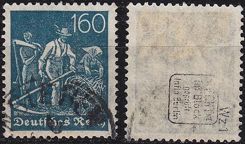 GERMANY REICH [1921] MiNr 0170 ( O/used ) [01] gepr&uuml;ft