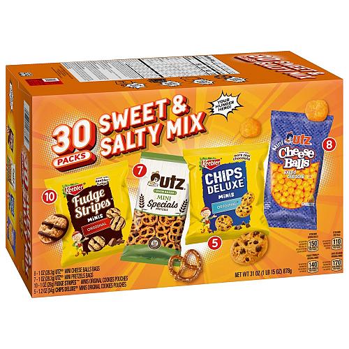 Keebler Cookies and Crackers Variety Pack 30 Ct. Pack of 1