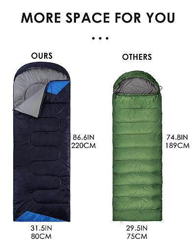 Sleeping Bags for Adults Backpacking Lightweight Waterproof- Cold Weather Sle...