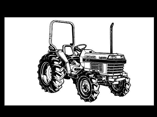 KUBOTA L2650 L2950 L3450 L3650 L-2650 MANUAL for Tractor Operation & Service