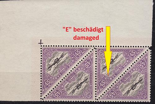 ESTLAND ESTONIA [1924] MiNr 0052 E2 ( **/mnh ) [01] Plattenfehler