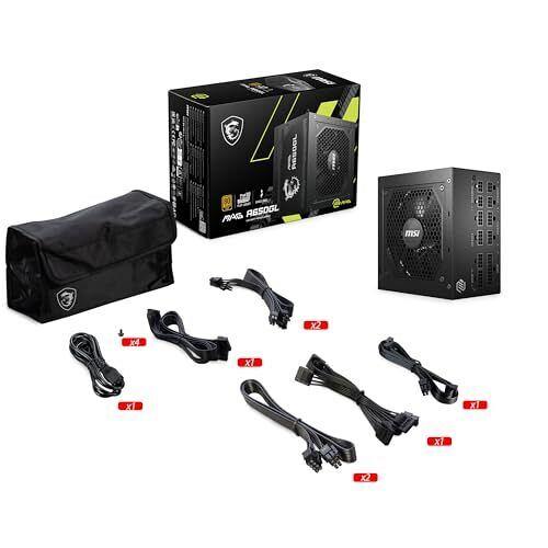 MSI MAG A650GL Gaming Power Supply - Full Modular - 80 Plus Gold Certified 65...