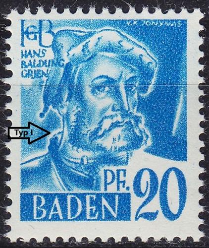 GERMANY Alliiert Franz. Zone [Baden] MiNr 0007 yv I ( **/mnh )