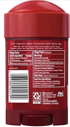 Old Spice Sweat Defense Pure Sport Plus Antiperspirant 2.6 oz. 3 PACK