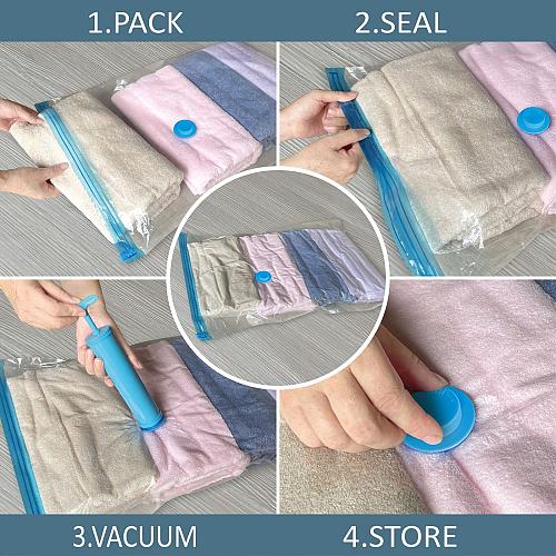 Vacuum Storage Bags 10 Combo 5 Large/5 Jumbo Space Saver Bags Vacuum Seal Bag...