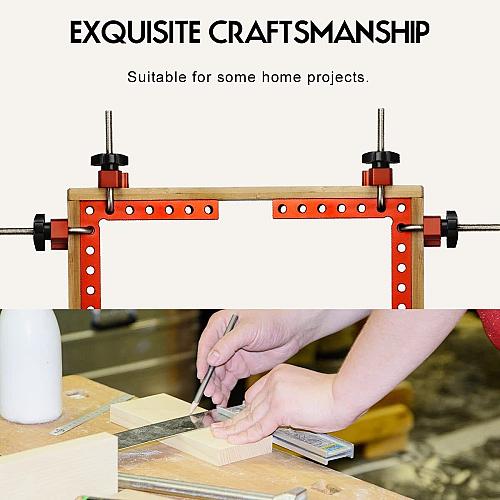 90 Degree Clamp Cabinet Clamp 5.5" x 5.5"14 x 14cm Aluminum Alloy Right Angle...