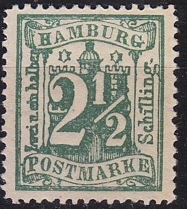 GERMANY Hamburg [1864] MiNr 0014 ( oG/no gum ) [01]
