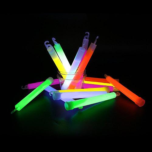 novelinks 50 Pcs 6'' Premium Glow Sticks Bulk - Ultra Bright Large Glow Neckl...