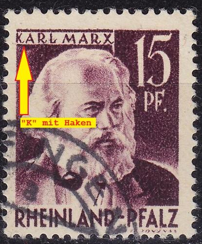 GERMANY Alliiert Franz. Zone [RheinlPfalz] MiNr 0005 vv I ( O/used )