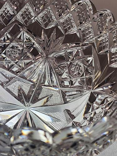 ABP cut glass signed Hawkes bowl American brilliant