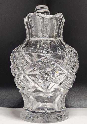 ABP cut glass signed Hawkes creamer American