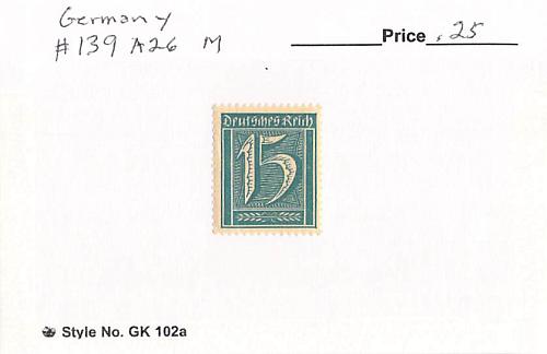 Germany 139 Unused (SC0_831)