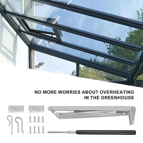 JINGOU Greenhouse Vent Automatic Opener Solar Heat Sensitive Auto Roof Vent O...