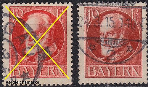 GERMANY Bayern Bavaria [1914] MiNr 0096 I b ( O/used )