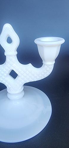 Westmoreland milk Glass candle holder