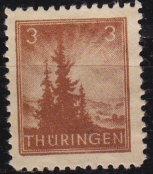 GERMANY Alliiert SBZ [Th&uuml;ringen] MiNr 0092 AY ( **/mnh )