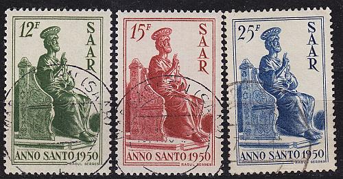GERMANY Saar [1950] MiNr 0293-95 ( O/used ) [04] Religion