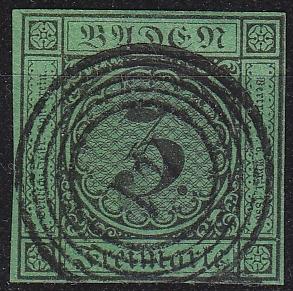 GERMANY Baden [1851] MiNr 0006 ( O/used ) [03]