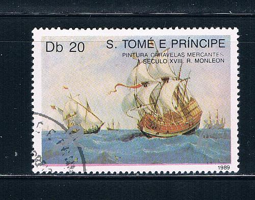 Saint Thomas and Prince Is 895 Used Merchant Ships ll (GI0343)+