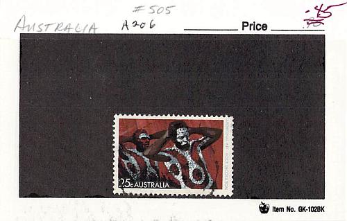 Australia 505 Used Warramunga Tribe 2 1971 (SC0_607)