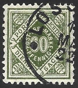 German State Wurttemburg Used Scott #O29 Catalog Value $.30