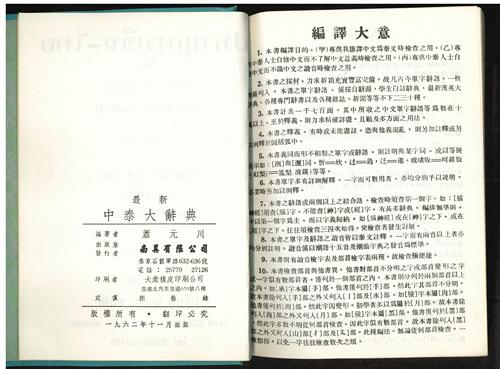 THICK Chinese-Thai Dictionary FREE Shipping